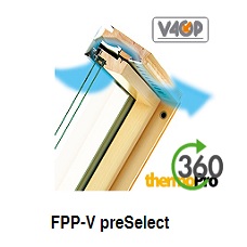 FAKRO Окно мансардное FPP-V PreSelect с двумя типами открывания