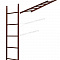 4 Лестница стеновая без кронштейнов Металл Профиль - 1860мм