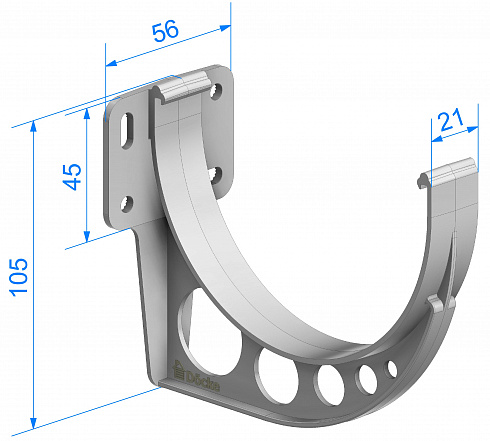 Держатель желоба ПВХ Döcke Standart