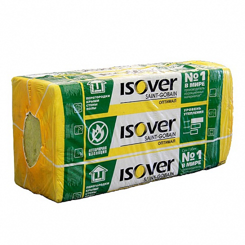 ISOVER Оптимал 25-35 кг/м3 (уп.: 1000х600х50 мм - 8 шт). Базальт.